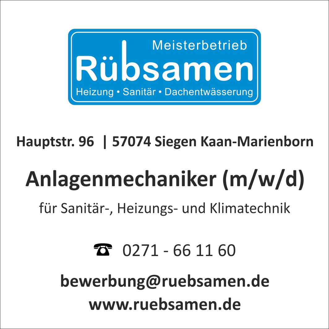 Ruebsamen Anlagenmechaniker