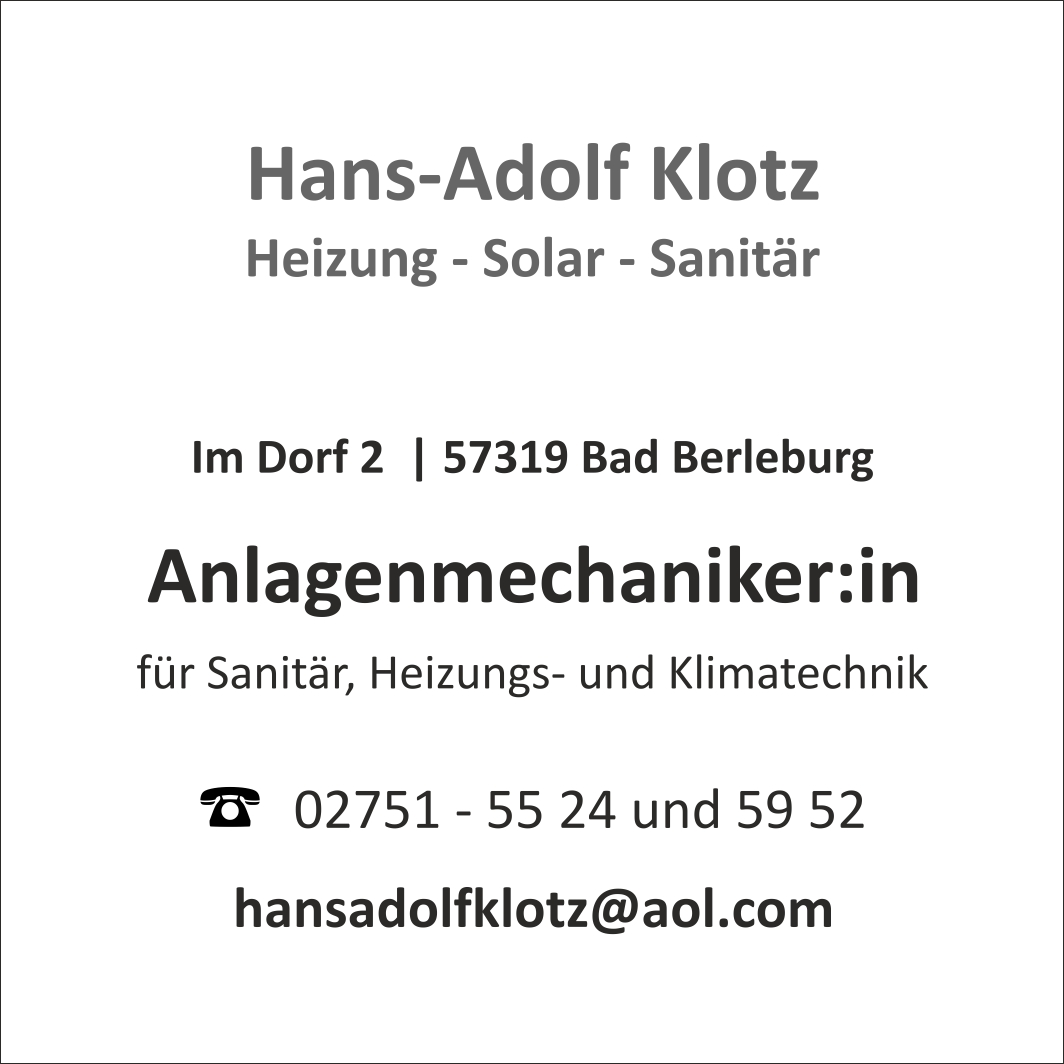 Klotz neu